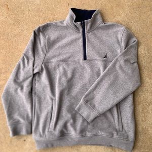 Mens Nautica 1/4 Zip Fleece Pullover Sweater Sz. XL